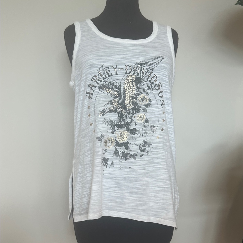 Harley-Davidson gold and Black Eagle Tank Top